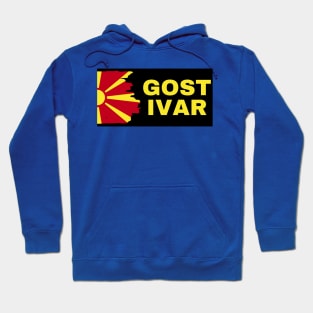 Gostivar City with North Macedonia Flag Design Hoodie